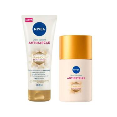 Imagem de Kit Sérum Óleo 100ml + Creme Corporal Antimarcas Nivea Luminous 200ml