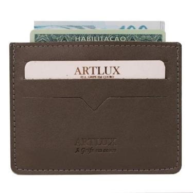 Imagem de Porta Documentos Unissex em Couro Artlux 3014, VERDE