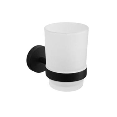 Imagem de Acessórios de banheiro preto fosco, gancho para roupão de parede, barra de papel toalha, gancho para toalha de cozinha, conjunto de dispensador de sabão, porta-copos