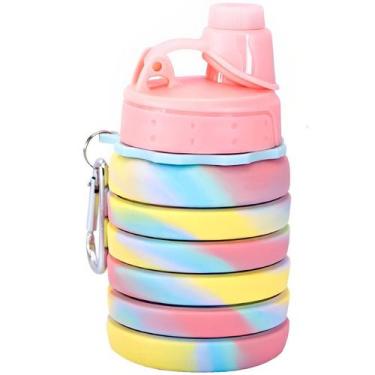 Imagem de Garrafa Silicone Gold Sports Retrátil Dobrável Portátil Traill 500ml -