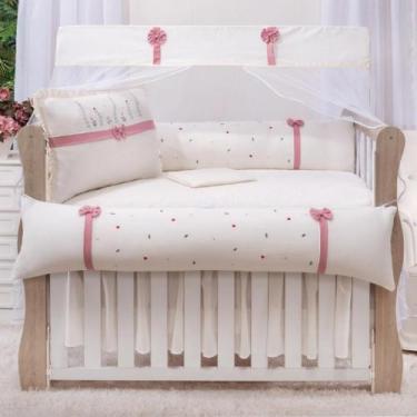 Imagem de Kit Berço Menina e Menino Aurora 10 peças Americano 100% algodão Enxov