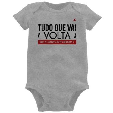 Imagem de Body Bebê Tudo que vai volta, isso te assusta ou te conforta - Foca na