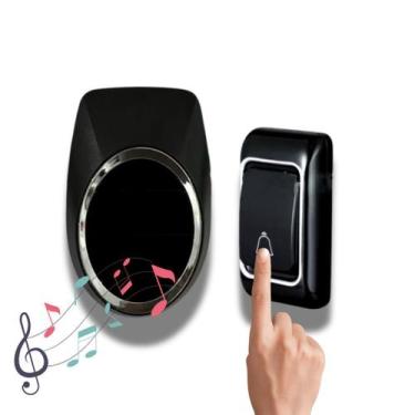 Imagem de Campainha Wireless Residencial Premium Bivolt 32 Toques Diferentes Fác