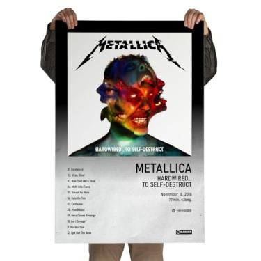 Imagem de Poster Autoadesivo 60x90cm Álbum Hardwired... to Self-Destruct Metallica, heavy metal, Spotify