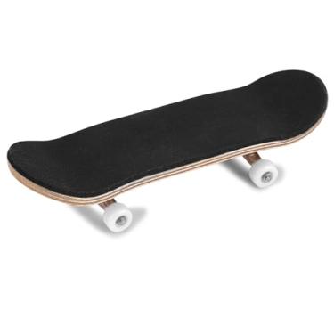 Imagem de Skate de dedo, skate de dedo de liga com caixa, skate de dedo de madeira para adultos e crianças brinquedo de dedo (White)