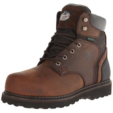 Imagem de Georgia Boot sapato de trabalho masculino Brookville 15 cm, Dark Brown, 11.5 Wide