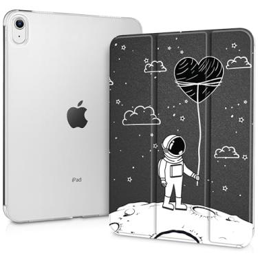 Imagem de Tuiklol Capa para iPad de 11 polegadas A16 2025 geração 11ª / iPad 11 polegadas 2022 10ª geração, suporte para lápis embutido com capa à prova de choque PC capa traseira transparente transparente auto