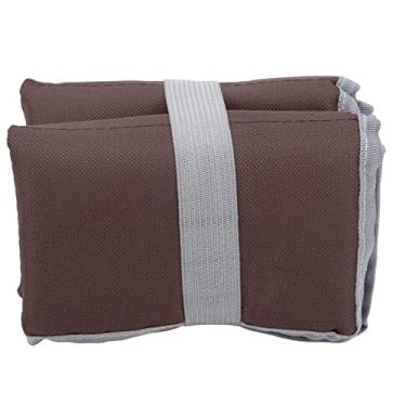 Imagem de Almofada de Piquenique de 3 Camadas e Ao Ar Livre Com Enchimento Confortável de Algodão Pérola e Design Conveniente de 8 Lados e (Verde) (Marrom)