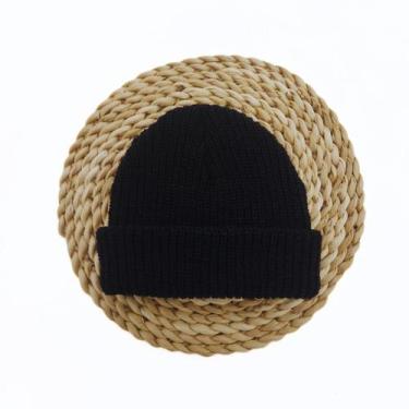 Imagem de Touca Gorro Docker Curta Marinheiro Canelado Varias Cores - JM, Preto,