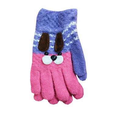 Imagem de Luva Infantil Térmica de Lã: Modelo Bichinho 3D - Tamanho 3 a 10 anos 