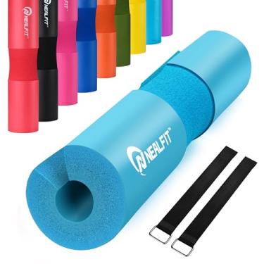 Imagem de NEALFIT Almofada de agachamento com barra para agachamentos — Almofada de barra de agachamento — Ótimo para levantamento de peso, pulmões e impulsos de quadril — Almofada de esponja de espuma