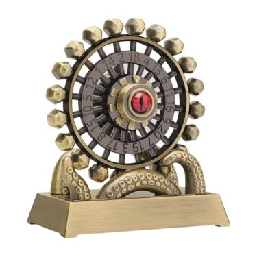 Imagem de CZYY Ferris Wheel D20 Metal Spinning Dice - Fidget Spinner Dice for DND, Tabletop RPG Games, D20 Roulette Desk Gadget, DND Accessories, Unique Gift for Dungeon Master and Gamer (Bronze)
