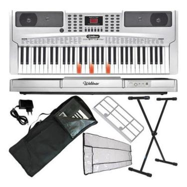 Imagem de Kit Teclado Musical Waldman Keypro Flash 61 Com Acessórios