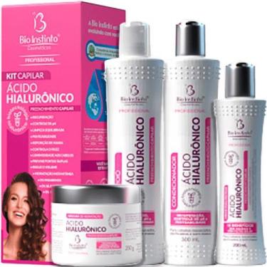 Imagem de Bio Instinto Ácido Hialurônico - Kit Preenchimento Capilar (4 Produtos