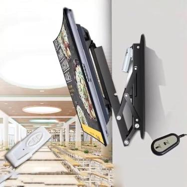 Imagem de CUTPOIY Suporte de parede para TV motorizado, elevador de TV suspenso oculto, suporte de TV de teto, serve para TVs de 50 a 75 polegadas para TVs de 26 a 70 polegadas