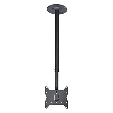 Imagem de Suporte de TV de teto suspenso de movimento completo para TV, suporte de TV giratório e inclinado de 360°, serve na maioria das TVs de 14 a 37 polegadas, peso máximo da TV 29,9 kg