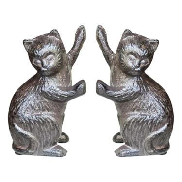 Imagem de Bothyi 2 peças Livros decorativos Livros Feliz Projetos Vintage Livro Metal Ends Bookshelf Decoration for Housewarming Office Hotel