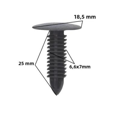 Imagem de Clipes Fixadores Universais para Painel de Teto e Porta-malas - 40 Peç