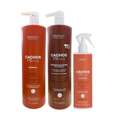 Imagem de Kit Arvensis Professional Cachos Naturais - Shampoo 1L + Ativador De C