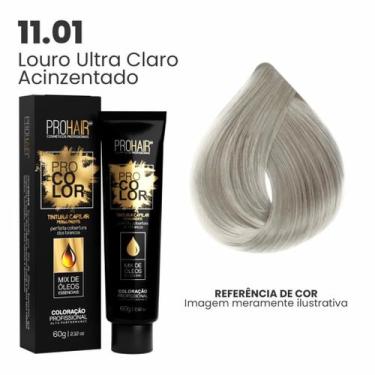 Imagem de Coloração Profissional 60g Pro Color - PROHAIR, 11.01 Louro Ultra Clar