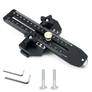 Imagem de Guia de gabarito de serra de mesa fina para fazer ferramentas de marcenaria de corte estreito repetitivo e fino, serve para slot T de 0,9 cm x 1,9 cm, guia de rasgo fino e rápido para mesa de serra de