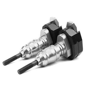 Imagem de Acc-Creativity Motocicleta CNC Alumínio Motor Crash Guard Case Frame Sliders Protector Proteção contra quedas Compatível com KAWASAKI NINJA650 Z650 17-20 (Prata)