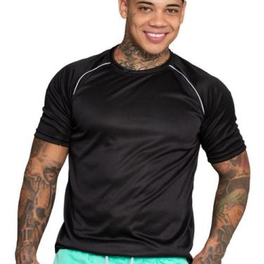 Imagem de Camiseta Esportiva Masculina Dry Fit - DMB MODA, Preto, G