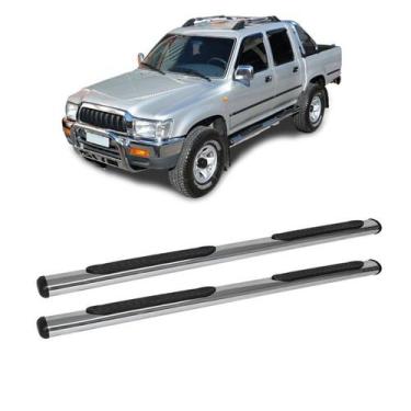 Imagem de Estribo Hilux 1997 1998 1999 2000 Cab Dupla Cromado Oblongo - CCF