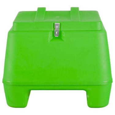 Imagem de Baú Plástico Cromo Forte Injetado 80 Litros, VERDE BANDEIRA, 80 LITROS