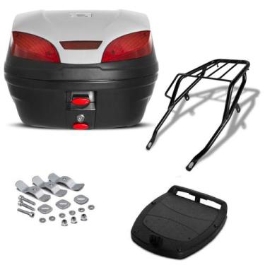 Imagem de Bau 30 Litros Pro Tork Smartbox 3 + Bagageiro Xlr 125 Cc Prata, PRATA,