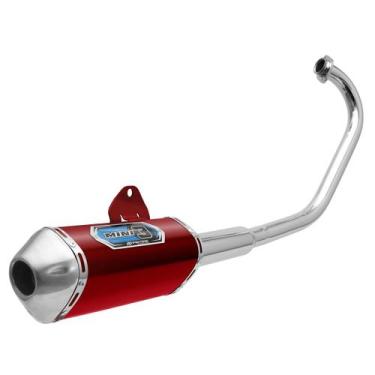 Imagem de Escapamento Moto Pro Tork Mini 3 Curva Cromada Yes 125 2004 À 2013, VE
