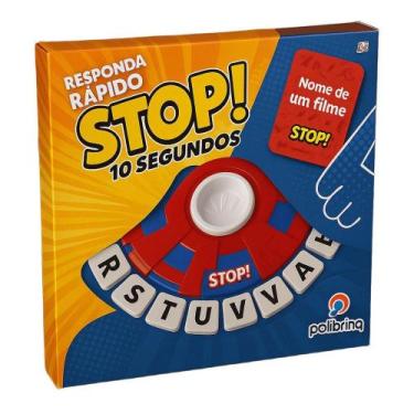 Imagem de Jogo de Tabuleiro Stop 10 Segundos Trava Letra Polibrinq