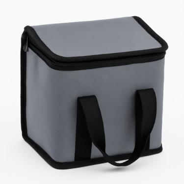 Imagem de Bolsa Térmica para Marmita, 10 Litros, Poliéster Cinza