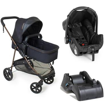 Imagem de Carrinho Bebê Conforto e Base Napoli Trio Cobre Galzerano