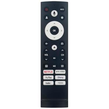 Imagem de Beyution Controle remoto de substituição de voz ERF3N90H compatível com Hisense U7H Series QLED TV 55U8H 65U8H 50U6H 55U6H 65U6H 75U6H 55U7G 65U7G 75U7G 75U8H 55A65H 55A68H 43A6H 50A6H 50A6H 5H 43A
