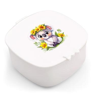 Imagem de BJDAMAI Caixa organizadora de acessórios de cabelo pequenos para meninas, crianças, adolescentes, mulheres, grampos de cabelo, laços/bandas, pinos, presilhas/elásticos organizador e armazenamento