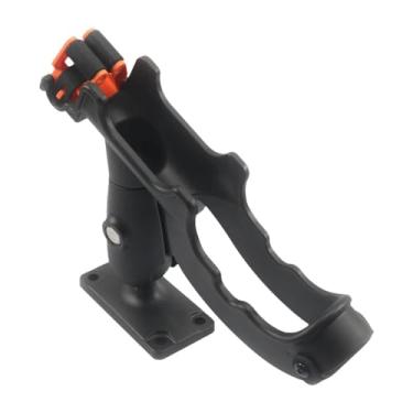 Imagem de RNXRZANK Suporte para Vara de Pesca, Suporte para Vara, Acessórios Fáceis de Instalar, Base de Montagem Lateral Ajustável para Barcos, Canoas, Caiaques
