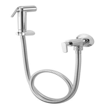 Imagem de Ducha Higiênica com Registro 1850 1/4 de Volta Uni Cromado - Meber Met