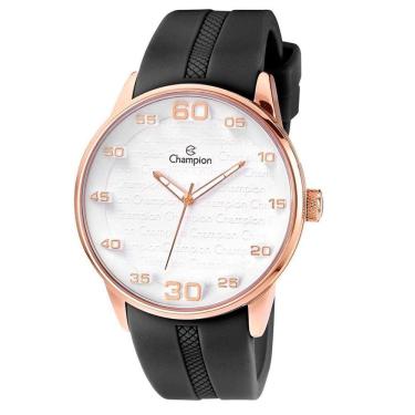 Imagem de Relógio CHAMPION masculino analógico preto branco CH30206N