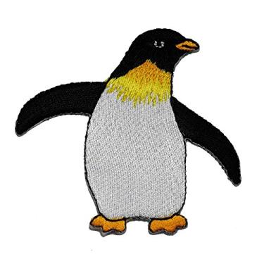 Imagem de Emblema bordado de pinguim da HHO, apliques de bricolagem, apliques fofos, costurados, ferro de passar a ferro em crianças, artesanato, para bolsas, jaquetas, jeans