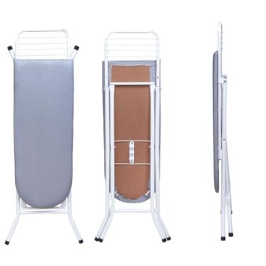 Imagem de Tabua De Passar Roupa Passadeira 3 Andares Tecido Termico Dobravel Extra Forte(Branco)
