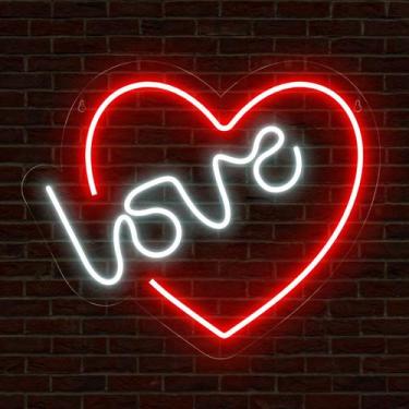 Imagem de Letreiro Painel Neon Led Love Coração Festa Casamento - Bloom