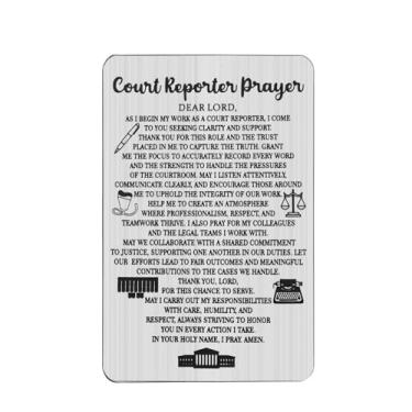 Imagem de UJIMS Presente de advogado Lei Tribunal Reporter Carteira Cartão Justiça Juiz Criminal Estenógrafo Presentes Relatórios Tribunal Presentes (CourtReporterWalletCard)
