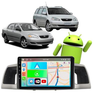 Imagem de Kit Multimidia CarPlay 9 Polegadas Corolla 2003 2004 2005 2006 2007 20