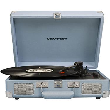 Imagem de Crosley CR8005F-TN Cruiser Plus Vintage 3 velocidades Bluetooth in/out, toca-discos de vinil, toca-discos de vinil, Turmalina