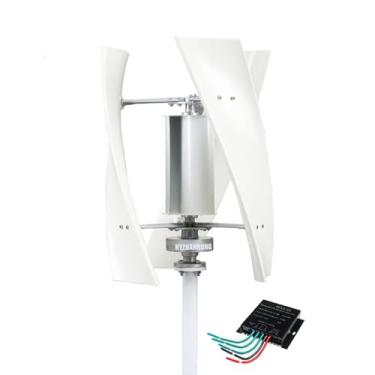 Imagem de 48v,HYZHANHONG Kit de gerador de turbina eólica Maglev vertical portátil de 10000W, 12V 24V 48V 220V 3 lâminas com controlador MPPT Off Grid Inverter System para uso doméstico