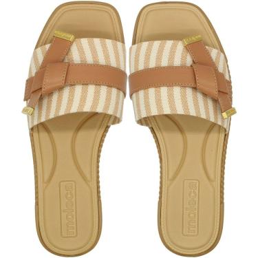 Imagem de Chinelo Slide Moleca Palmilha Confortável Tira Decorada Feminino