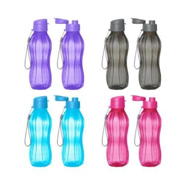 Imagem de Garrafa Squeeze Fitness Colors Sortidas 900ml 26Cm Com Bico - Western
