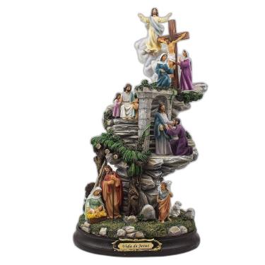 Imagem de Imagem Vida De Jesus Cristo Resina 40 Cm