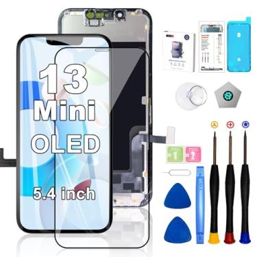 Imagem de EFAITHFIX Tela de substituição para iPhone 13 Mini OLED [NÃO LCD] Tela 3D Touch Screen FHD Digitalizador Assembléia A2481 A2626 A2628 A2629 A2630 com ferramentas de reparo Protetor de tela adesivo à